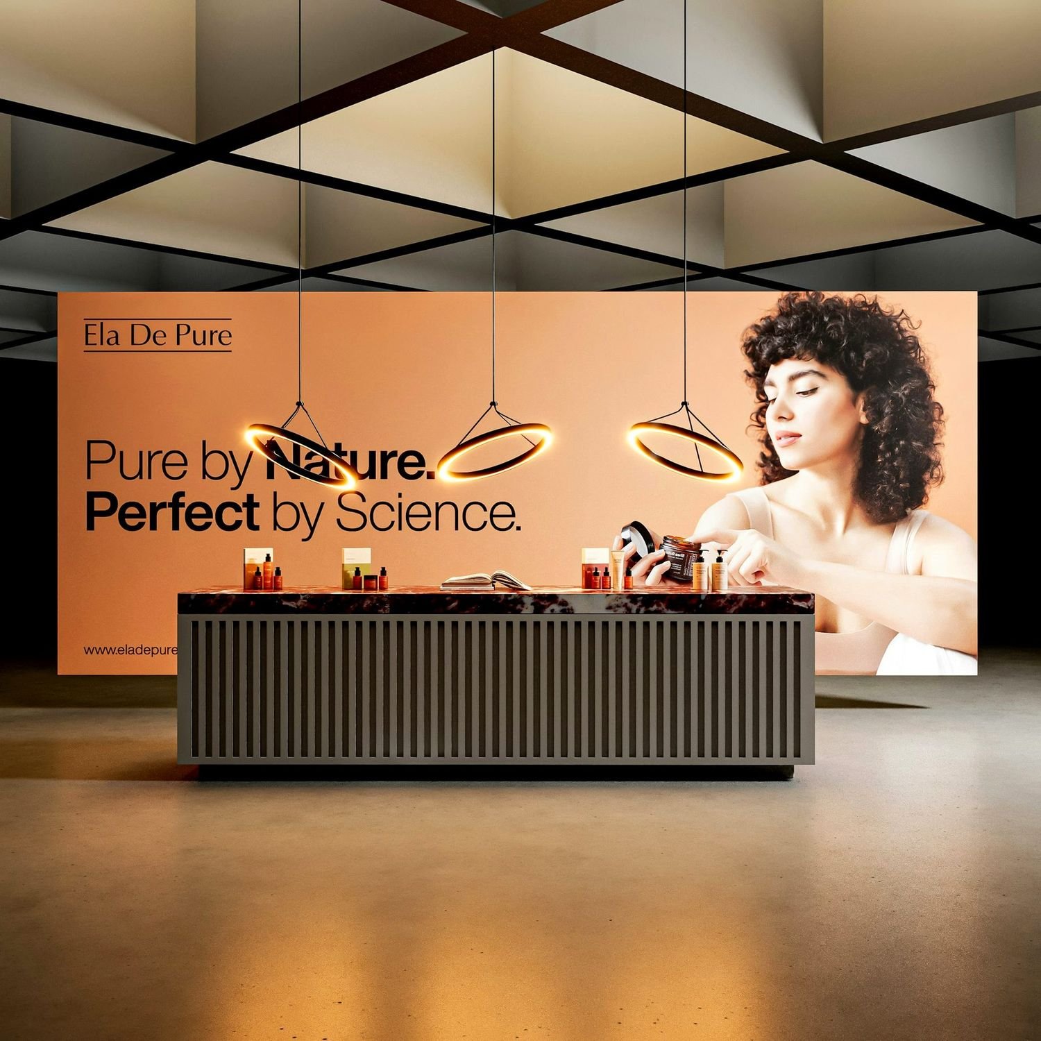 booth branded counter
