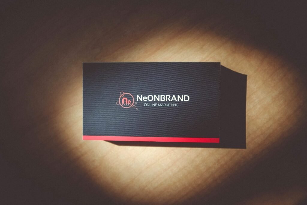 businesscard dark red