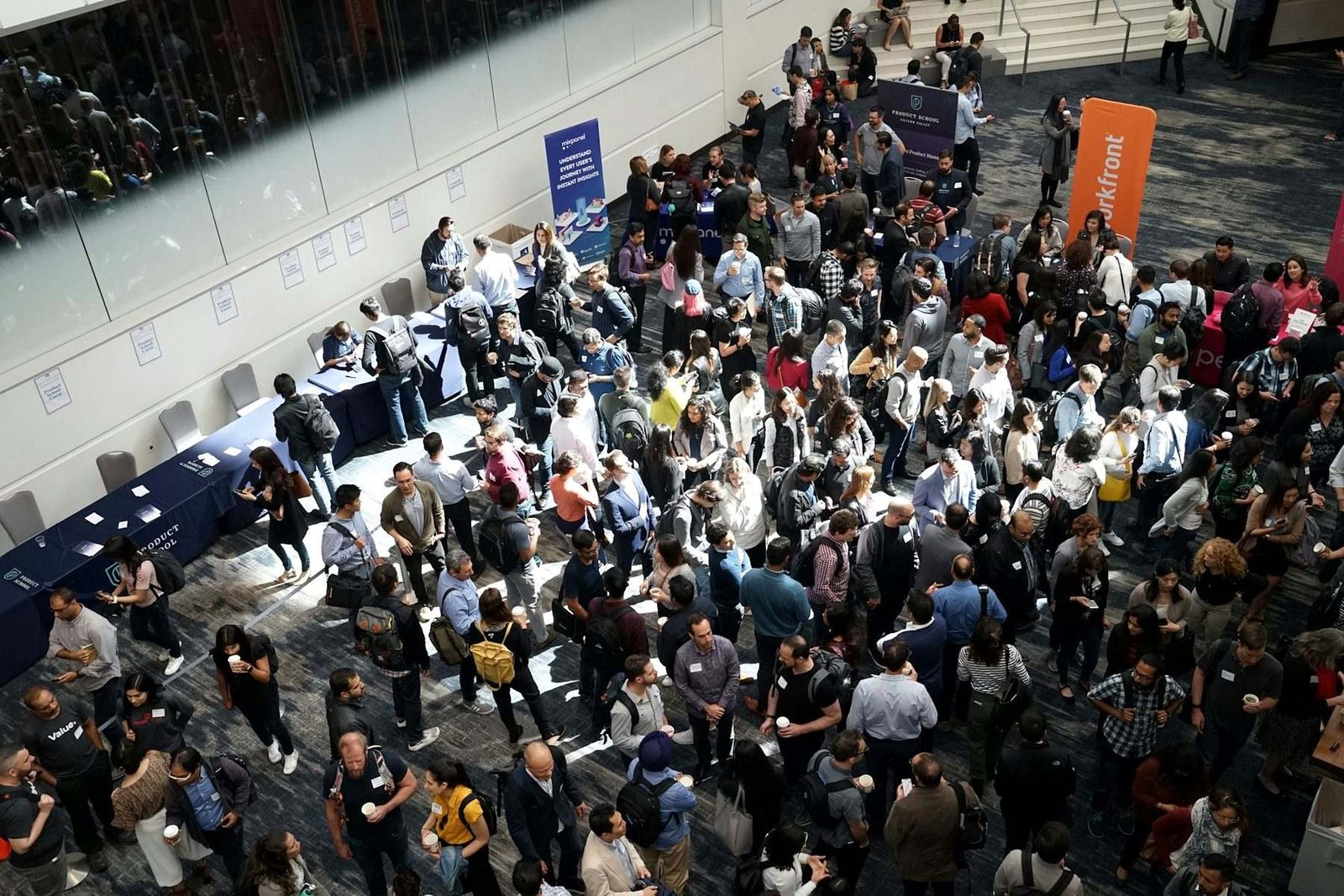 expo crowd aerial